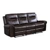Image 2 : BNIB - Emerson Brown Reclining Sofa - 85 x 37 x 40 - Retail Price: $2,199.00 - VE-99927BRW-3