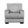 Image 2 : BNIB - Chair Grey Corduroy - 39 x 35.75 x 35.75 - Retail Price: $799.00 - VF-99083GY-1