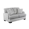 Image 1 : BNIB - Love Seat Grey Corduroy - 63 x 35.75 x 35.75 - Retail Price: $1,099.00 - VF-99083GY-2