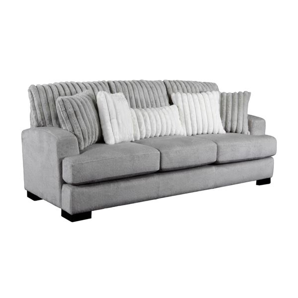 BNIB - Sofa Grey Corduroy - 87 x 35.75 x 35.75 - Retail Price: $1,399.00 - VF-99083GY-3