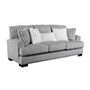 Image 1 : BNIB - Sofa Grey Corduroy - 87 x 35.75 x 35.75 - Retail Price: $1,399.00 - VF-99083GY-3