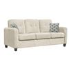 Image 1 : BNIB - Valette Collection Sofa with 2 Pillows, Beige - 79.5 x 34.25 x 36 - VF-99097BE-3