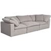 Image 2 : NEW - Moe's Clay 3-Piece Modular Sofa Performance Fabric - Grey - Retails: $5599