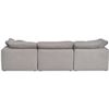 Image 4 : NEW - Moe's Clay 3-Piece Modular Sofa Performance Fabric - Grey - Retails: $5599