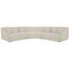Image 1 : BNIB - Moe's Fraser 3-Piece Modular Sofa w/wedge slipper - Off White - Retails: $7949 - Dimensions: 