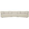 Image 1 : BNIB - Moe's Fraser 3-Piece Modular Sofa w/slipper - Off White - Retails: $7949 - Dimensions:163.00"