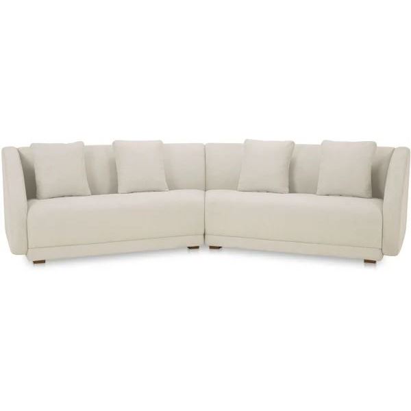 BNIB - Moe's Fraser 2-Piece Modular Sofa - Off White - Retails: $5500 - Dimensions: 128.00" W x 34.2