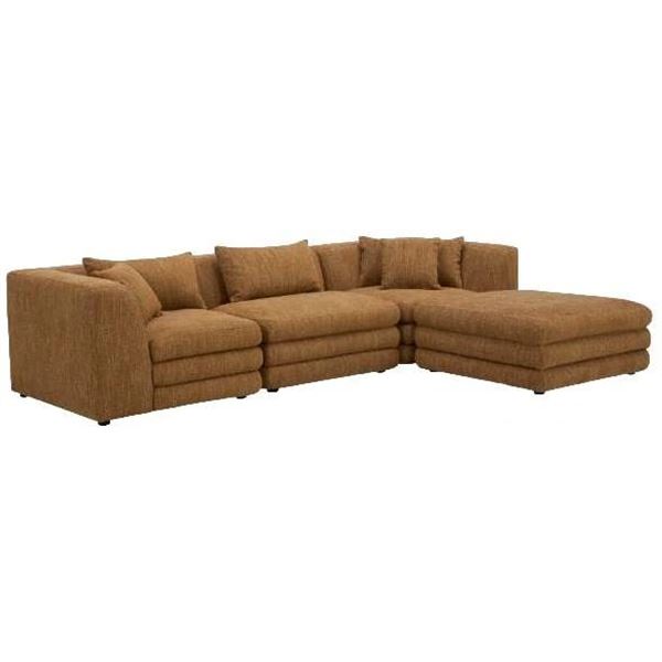 BNIB - Moe's Lowtide 4-Piece Modular Sectional - Amber Glow - Retails: $7999