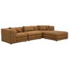 Image 1 : BNIB - Moe's Lowtide 4-Piece Modular Sectional - Amber Glow - Retails: $7999
