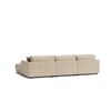 Image 3 : BNIB - Sunday's Soft Spot 4-Piece Modular Sectional - Cashew - Retails: $5750 - 125"W x 80"D x 33"H