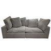 Image 2 : BNIB - Moe's Clay 2-Piece Modular Sofa Performance Fabric - Grey - Retails: $4599
