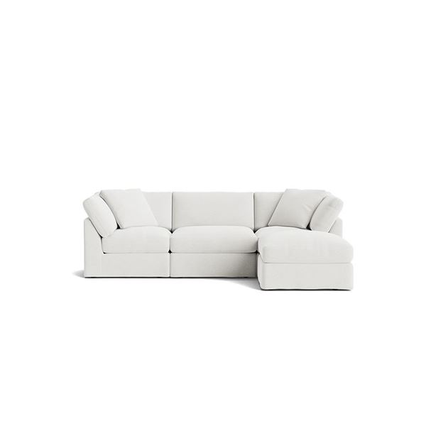 BNIB - Sunday's Get Together 4-Piece Modular Standard Sectional - Sea Salt - Retails: $6250 - 114"W 