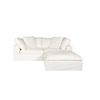 Image 1 : New - Moe's Clay 3-Piece Modular sectional love seat Performance Fabric - White