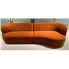 Image 3 : BNIB - Moe's Yoon 2-Piece Modular Sectional - Fired Rust - Right-Hand Facing - Retails: $6499