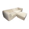Image 2 : New - Moe's Isla 4-Piece Modular sectional - Beige - 2 corners, slipper and ottoman