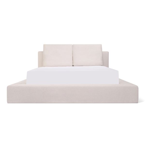 BNIB Sunday's - Movie Night Bed Queen White - 79 x 99 x 35 - Retail Price: $3,250.00 - BED-RN-005-06