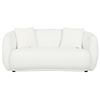 Image 1 : New - Diana Loveseat White - Retail Price: $2709 - H30" x W68" x D34"