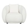 Image 1 : New - Diana Accent Chair White - Retail Price: $1592 - H30" x W35" x D34"