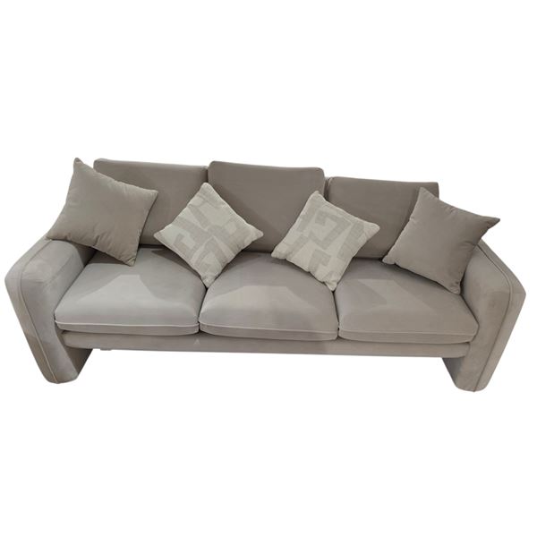 New - 3-Seater Sofa Beige, H25" x W88" x D37"