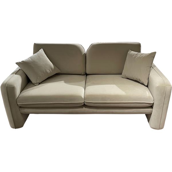 New - Loveseat Beige, H25" x W74" x 37"
