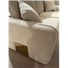 Image 3 : New - Loveseat Beige, H25" x W74" x 37"