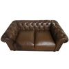 Image 1 : New - Loveseat Fiero Chestnut Buckingham - Retail Price: $3249,  H27" x W66" x D36"
