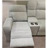 Image 3 : New - Power Recliner Sofa (Loveseat and Chair) - Grey - Retail Price: $4,547 - H40" x W37 + W73" x D