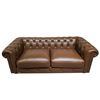 Image 1 : New - Leather Sofa - Fiero Chestnut-Buckingham - Retail Price: $3979