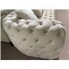 Image 3 : BNIB - Tufted Fabric Sofa - Cream - Retail Price: $2599, H26" x W88" x 33"