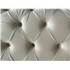 Image 4 : BNIB - Tufted Fabric Sofa - Cream - Retail Price: $2599, H26" x W88" x 33"