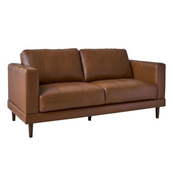 BNIB - Hampton Fiero Tan Loveseat - Retail Price: $1819 - 34"h x 61"w x 37"d