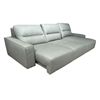 Image 4 : BNIB - Manwah - AUSTIN - SKY GREY LEATHER - 3PC POWER SLIDER SECTIONAL (RAF) - $3,798.00 - 117" L x