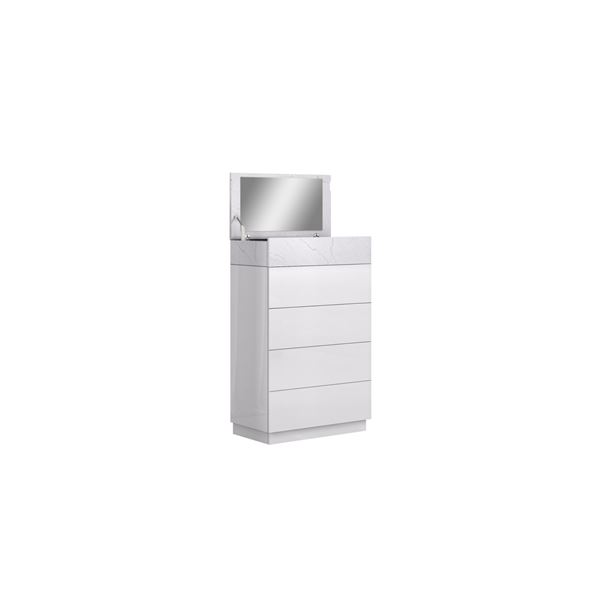 New - Livello Home - ASTRO WHITE - CHEST - $1,198.00 - 29" W x 16" D x 46" H