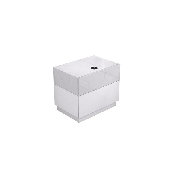 BNIB - Livello Home - ASTRO WHITE - NIGHTSTAND - $698.00 - 24" W x 16" D x 21" H