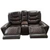 Image 2 : BNIB - Reclining Console Loveseat Dark Grey - Retail Price: $2,989, H43" x W73" x D33