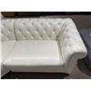 Image 4 : New - 3-Pcs Leather Sectional - White - Retail Price: $5,849, Approx. H30" x W96 x D97"