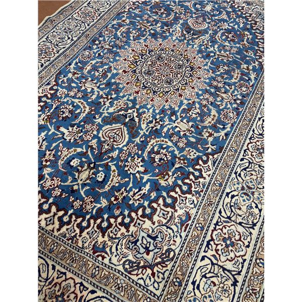 Naein  - 100% Authentic Hand Knotted Wool Persian Rug - Handmade in Iran - 10" x 6.4" ft -