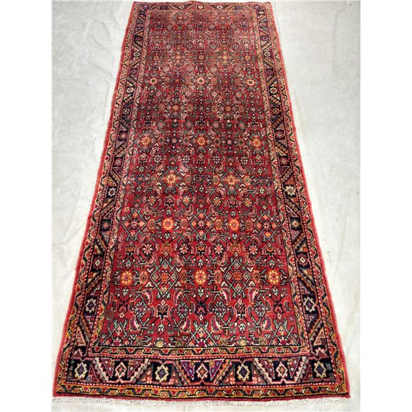 Arak - 100% Authentic Hand Knotted Wool Persian Rug - Handmade in Iran - 9.4" x 3.9" ft -