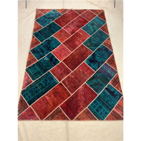 Vintage - 100% Authentic Hand Knotted Wool Persian Rug - Handmade in Iran - 8.3"  x 5.7" ft