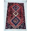 Image 1 : Shiraz - 100% Authentic Hand Knotted Wool Persian Rug - Handmade in Iran - 6.3" x 4 1" ft