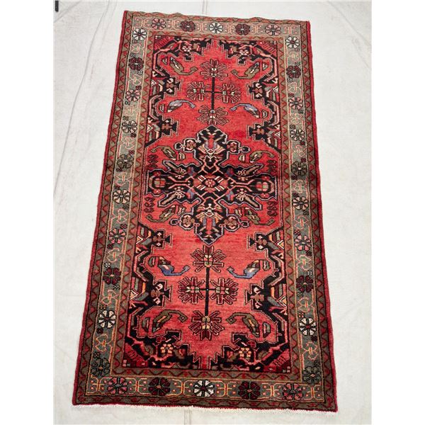 Saveh - 100% Authentic Hand Knotted Wool Persian Rug - Handmade in Iran - 6.6" x 3.5" ft -