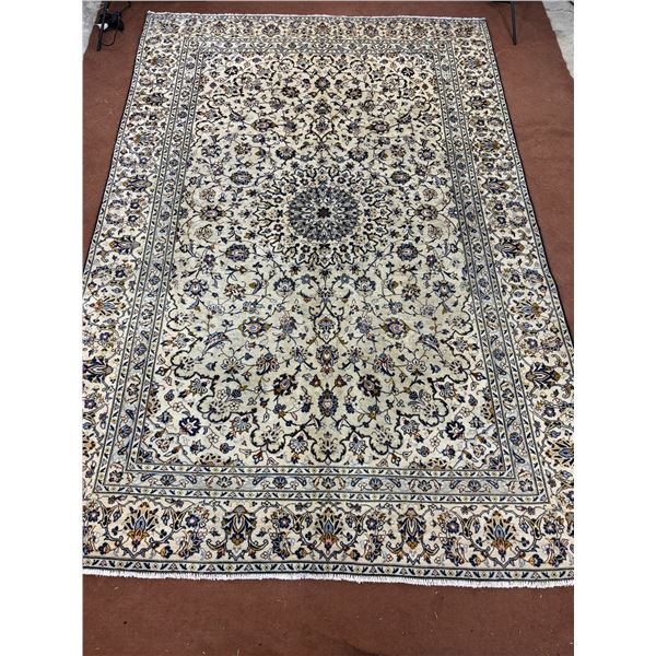 Kashan - 100% Authentic Hand Knotted Wool Persian Rug - Handmade in Iran - 11" x 7.3" ft -