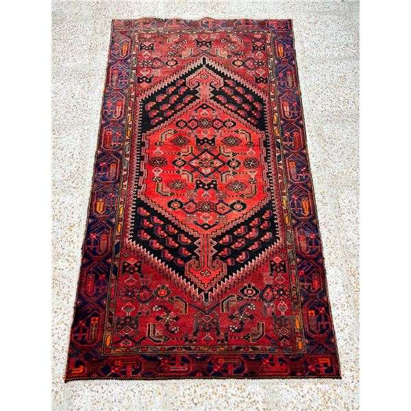 Zanjan - 100% Authentic Hand Knotted Wool Persian Rug - Handmade in Iran - 6.7" x 3.8" ft