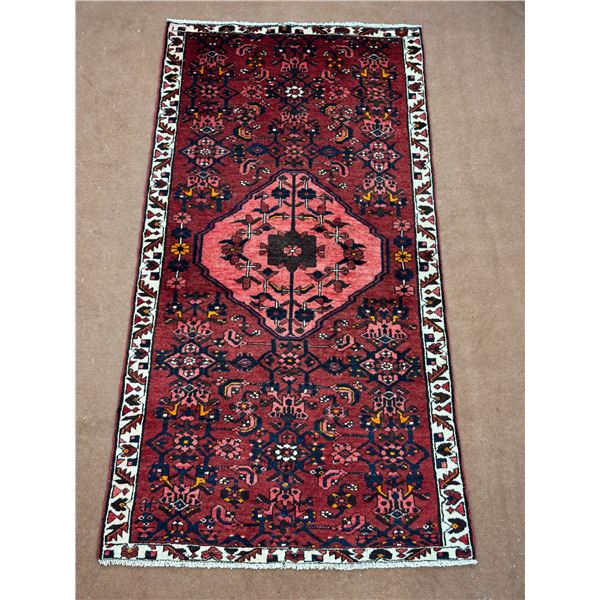 Zanjan - 100% Authentic Hand Knotted Wool Persian Rug - Handmade in Iran - 6" x 3.1" ft -