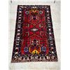 Image 1 : Bakhtiyar - 100% Authentic Hand Knotted Wool Persian Rug - Handmade in Iran - 6.9" x 4.3"