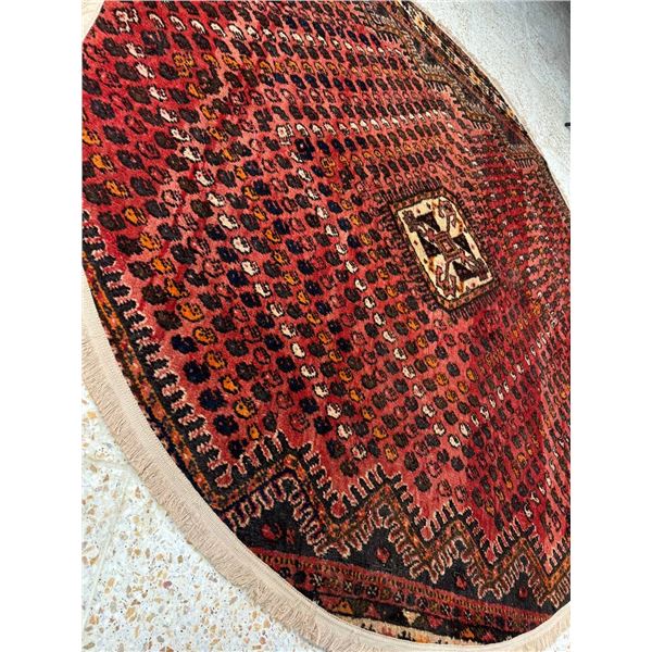 Shiraz - 100% Authentic Hand Knotted Wool Persian Rug - Handmade in Iran - 6" x  6" ft - No