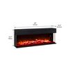 Image 5 : BNIB Paramount Crystal Edge Black 50" Electric Fireplace, RV: $1299 CAD (EF10219)