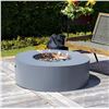 Image 1 : BNIB Paramount Concrete-Look Aluminum Round Fire Table, RV: $1679 CAD (FP-456)