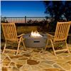 Image 5 : BNIB Paramount Concrete-Look Aluminum Round Fire Table, RV: $1679 CAD (FP-456)