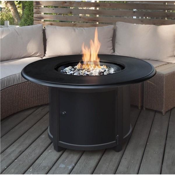 BNIB Round Fire Pit Table - Bronze, RV: $1439 CAD (FP-541 HB)